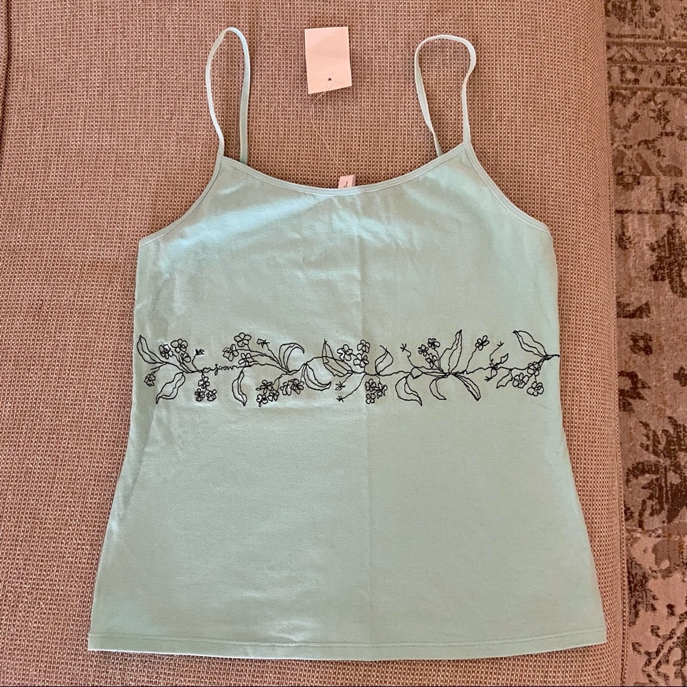 ✨NWT J. Crew Embroidered Stretch Cami